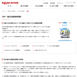 楽天損保/PAP(総合自動車保険)の概要